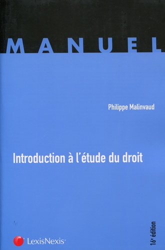 Introduction À L'étude Du Droit
