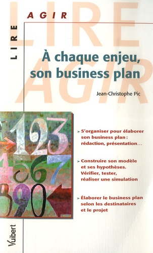 A Chaque Enjeu, Son Business Plan
