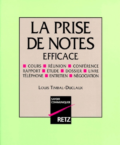 La Prise De Notes Efficace
