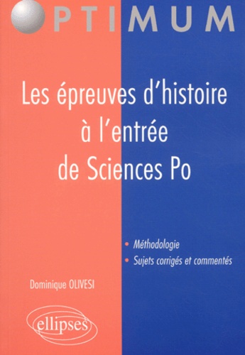 Les Epreuves D'histoire A L'entree De Sciences Po