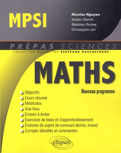 Mpsi Mathématiques, Nouveau Programme