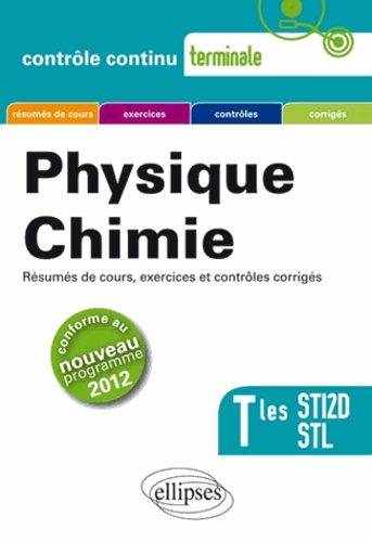 Physique Chimie Tles Sti2d-Stl