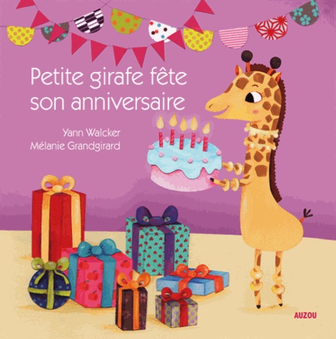 Petite Girafe Fête Son Anniversaire