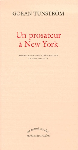 Un Prosateur A New York