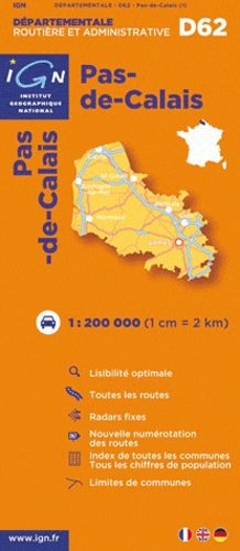 Pas-De-Calais Dep 62: IGN.721162 (Ign Map)