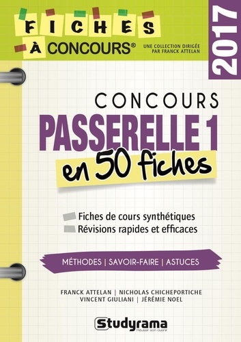 Concours Passerelle 1 - 50 Fiches Méthodes, Savoir-Faire Et Astuces