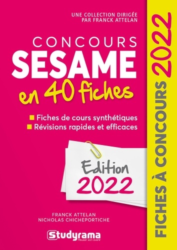 Concours Sesame En 40 Fiches - Méthodes, Savoir-Faire Et Astuces
