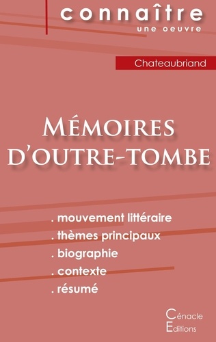 Mémoires D'outre-Tombe De Chateaubriand - Fiche De Lecture