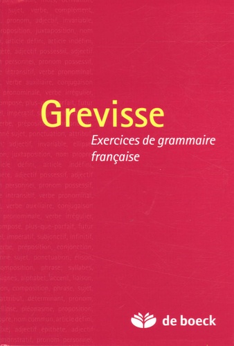 Grevisse - Exercices De Grammaire Française