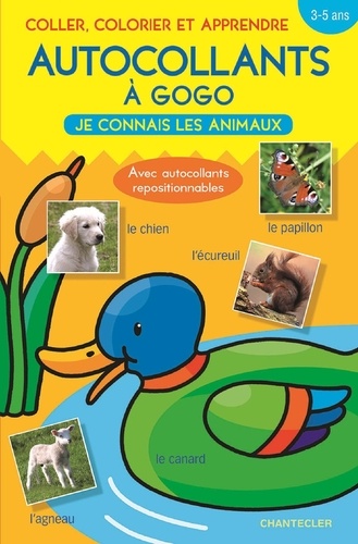 Autocollants À Gogo - Je Connais Les Animaux (3-5 Ans)