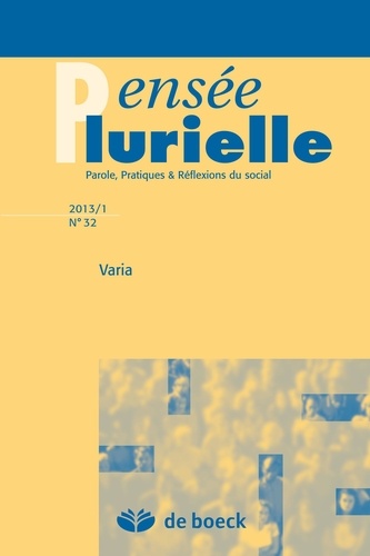 Pensée Plurielle 2013/1 - N0 32
