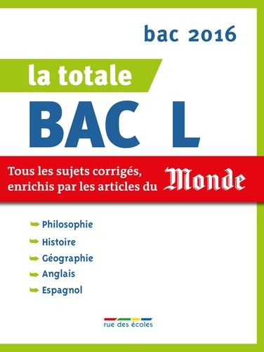La Totale Bac L - Edition 2016