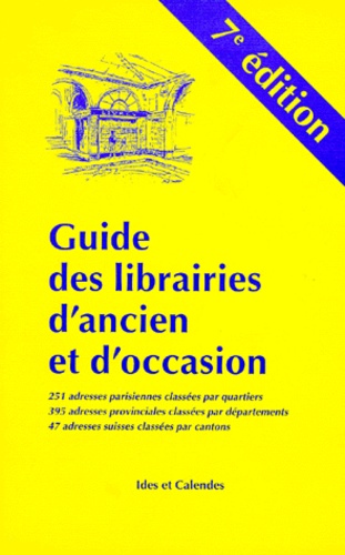 Guide Des Librairies D'ancien Et D'occasion