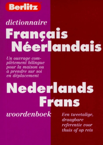 Dictionnaire Francais-Neerlandais Et Neerlandais-Francais