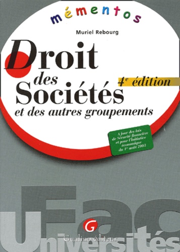 Droit Des Sociétés Et Des Autres Groupements