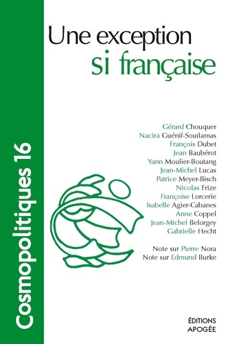 Cosmopolitiques N° 16 - Une Exception Si Française