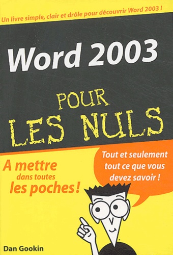 Word 2003 Pour Les Nuls