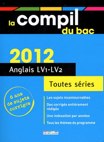 Anglais Lv1-Lv2 - Edition 2012