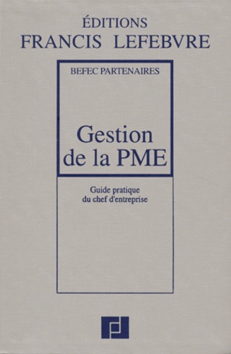 Gestion De La Pme - Guide Pratique Du Chef D'entreprise