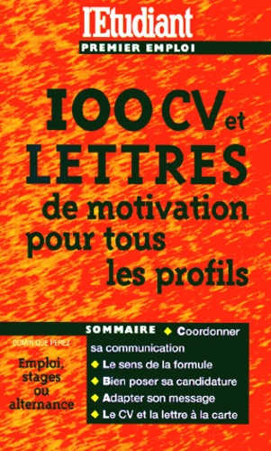 100 Cv Et Lettres De Motivations Pour Tous Les Profils