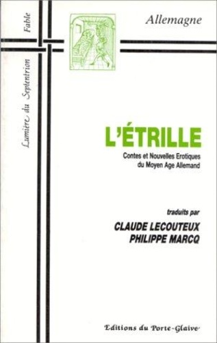 L'étrille - Contes Et Nouvelles Érotiques Du Moyen Âge Allemand
