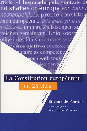 La Constitution Européenne En Vingt-Cinq Clefs