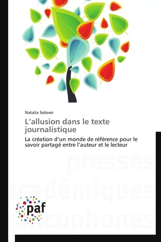 L¿allusion dans le texte journalistique