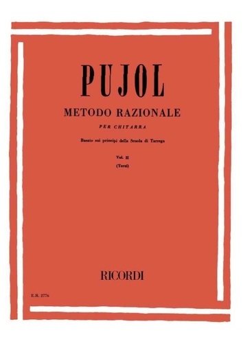 PUJOL - METODO RAZIONALE PER CHITARRA - VOLUME 2