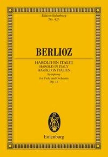 Harold in Italy op. 16 - Symphony - Viola and Orchestra - study score - (ETP 423)