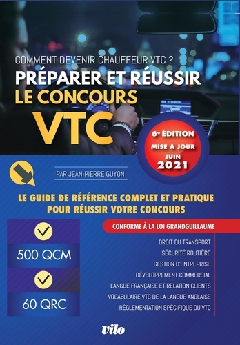 Plus d'infos sur 'Préparer et réussir le concours VTC / Jean-Pierre Guyon' Préparer et réussir le concours VTC / Jean-Pierre Guyon | Guyon, Jean-Pierre. Auteur