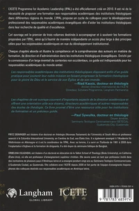 La direction académique dans la formation théologique. Volume 1