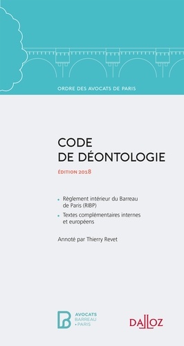 Code de déontologie de Ordre des avocats de Paris Grand Format