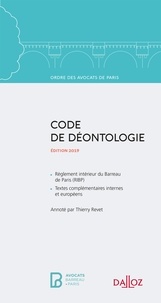  Ordre des avocats de Paris - Code de déontologie.
