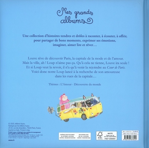 Le Loup qui explorait Paris de Orianne Lallemand - Album - Livre - Decitre