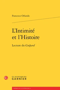 L'intimité et l'Histoire