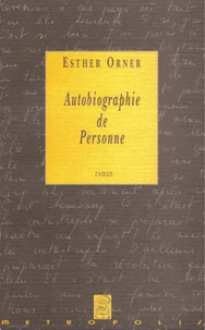 Autobiographie de personne