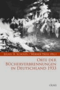Orte der Bücherverbrennungen in Deutschland 1933.