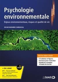 Oscar Navarro Carrascal - Psychologie environnementale - Enjeux environnementaux, risques et qualité de vie.