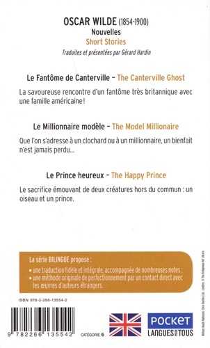 Nouvelles. Le fantôme de Canterville ; Le millionnaire modèle ; Le prince heureux - Occasion