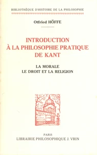 Introduction à la philosophie pratique de Kant