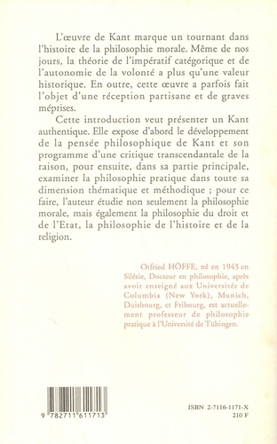 Introduction à la philosophie pratique de Kant. La morale, le droit et la religion 2e édition revue et augmentée