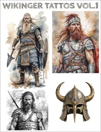 145 Wikinger Tattoo Vorlagen (Viking Tattoos). Volume 1