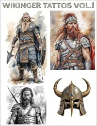 145 Wikinger Tattoo Vorlagen - Volume 1