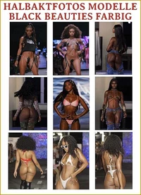187 Halbaktfotos Modelle Black Beauties Farbig.
