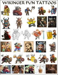 194 Wikinger Fun Tattoos.
