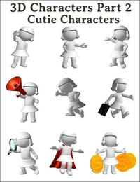 3D Marketing Part 2 Cutie Characters.