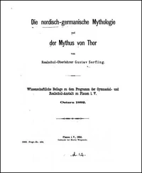 Die nordisch-germanische Mythologie und der Mythos von Thor.