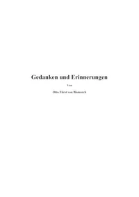 Gedanken und Erinnerungen