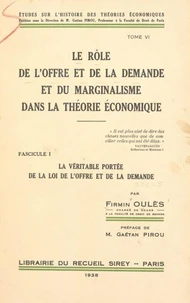 Le rôle de l'offre et de la demande et du marginalisme dans la théorie économique (6)