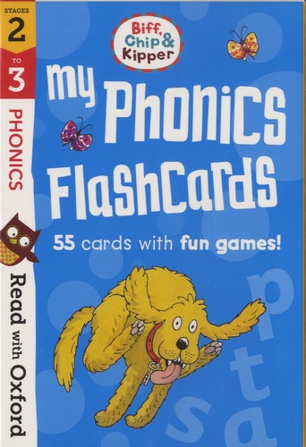 My phonics flashcards stages 2 to 3. 55 cards with fun games